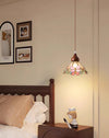 Vintage solid wood butterfly bedside chandelier