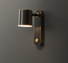 All copper led bedroom wall light