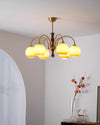 Cream style vintage persimmon chandelier