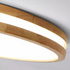 Solid wood LED ceiling light