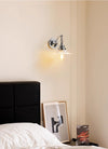 French retro glass bedroom bedside corridor wall lamp