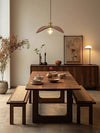 Wabi-sabi style dining pendant light