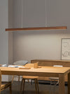 Walnut dining table pendant light