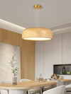 Japanese retro restaurant chandelier walnut wood grain