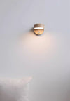 Rotatable bedroom solid wood wall lamp