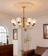 American retro solid wood living room chandelier