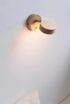 Rotatable bedroom solid wood wall lamp