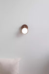 Rotatable bedroom solid wood wall lamp