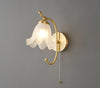 French retro lily of the valley flower wall lamp