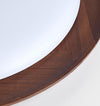 Ultra-thin walnut bedroom ceiling lamp