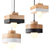 Creative macaron wooden chandelier