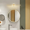 Creative geometric long strip mirror front wall lamp