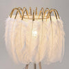 Natural Feather Floor Lamp