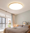 Ultra-thin solid wood LED ceiling light