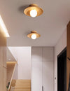 Japanese solid wood corridor aisle ceiling lamp