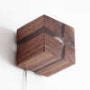 Cracked solid wood wall lamp