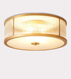 Copper bedroom ceiling lamp