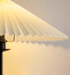 Pleated vintage floor lamp