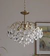 French retro glass chandelier