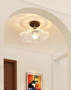 Retro lotus leaf aisle ceiling lamp