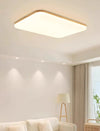 Ultra-thin solid wood LED ceiling light