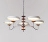 French medieval style flying saucer chandelier