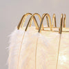 Natural Feather Floor Lamp