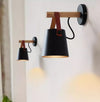 Nordic personalized leather belt bedroom wall lamp