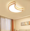 LED children's room solid wood ceiling lamp