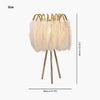 Natural Feather Floor Lamp