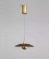 Retro walnut grain color liftable dining room chandelier