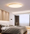 Ultra-thin solid wood LED ceiling light