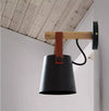 Nordic personalized leather belt bedroom wall lamp