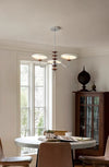 French medieval style flying saucer chandelier