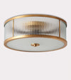 Copper bedroom ceiling lamp