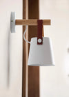 Nordic personalized leather belt bedroom wall lamp