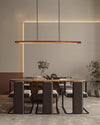 Walnut dining pendant light