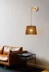 Japanese style all-copper solid wood wall lamp