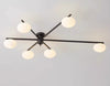 All-copper creative magic bean glass living room ceiling lamp