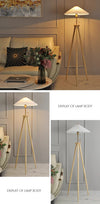 Fan shaped floor lamp