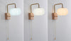 Creative cotton shape solid wood wall lamp