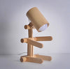 Japanese style log creative table lamp