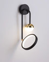 Minimalist LED bedroom double head wall lamp