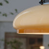 Retractable glass dining pendant light