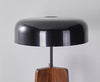 Solid wood tripod table lamp