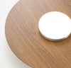 Ultra-thin walnut color aisle ceiling lamp