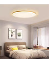 Ultra-thin solid wood LED ceiling light