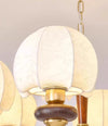 French solid wood fabric chandelier