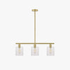 Retro three head restaurant bar chandelier