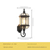 American retro outdoor waterproof courtyard corridor balcony wall lamp